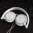 thumbnail image 3 of Foldable Computer Headphs with 3.5mm Cable Heavy Bass Stereo Fidelity Sound Adjustable Headphs for White, 3 of 10