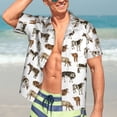 thumbnail image 7 of Vsdgher Cow Print Men's Hawaiian Shirts Button Down Tropical Holiday Beach Shirts Vacation Clothes,XX-Large, 7 of 7