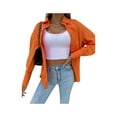 thumbnail image 4 of VISgogo Mujer Primavera Otoño Camisa Casual Color Sólido Manga Larga Solapa Botón Abajo Blusa VISgogo  moda, 4 of 6