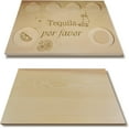 thumbnail image 4 of Tequila Board Shot Glasses Holder with Salt Rim Shot Glass Set Wooden Serving Tray for Bar Restaurant Party Family Dinner Gathering Men Women Gifts 9.84 x 7.09 Inch-Tequila for Favor, 4 of 9
