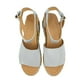 thumbnail image 5 of Sandalias de verano para mujer, zapatos de cuña informales con plataforma y punta abierta, zapatos de lona informales Wmkox8yii shjk798, 5 of 7