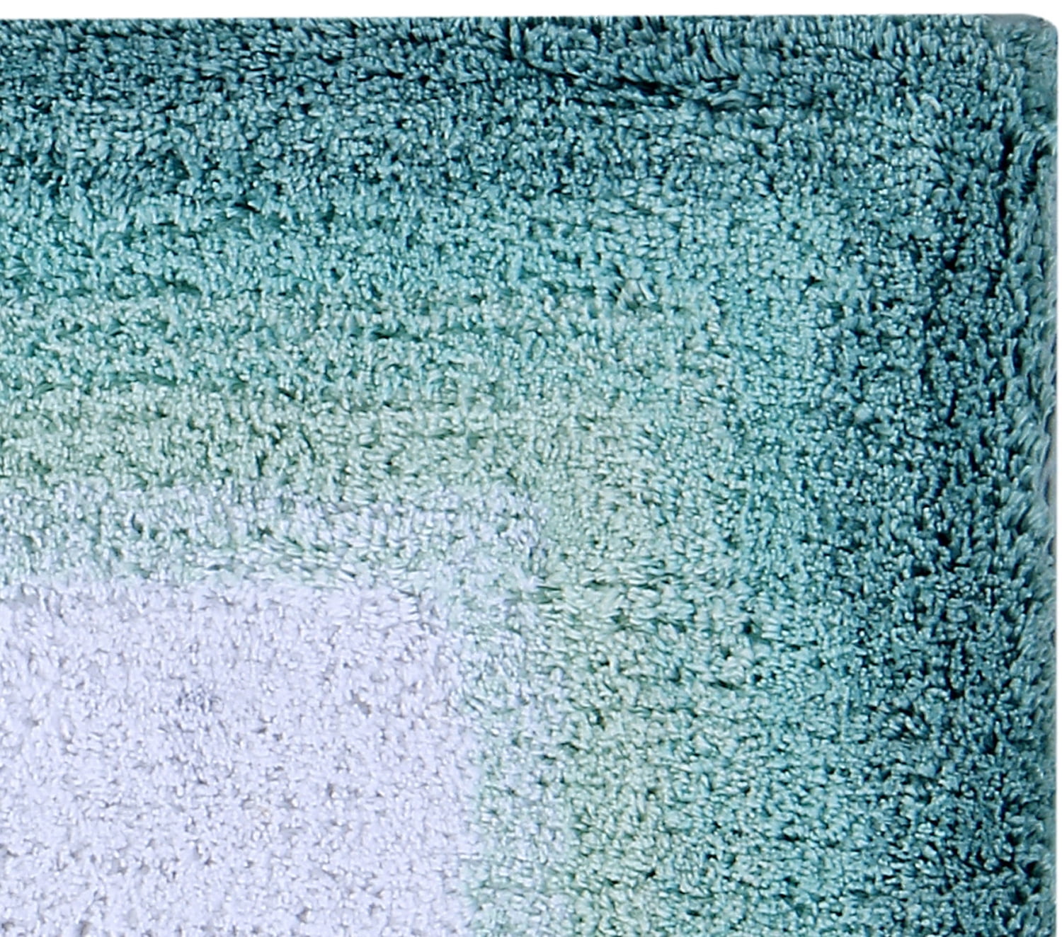 Better Trends 20" x 60" Bathroom Runner Mat 100% Cotton, Extra Soft Tufted Bath Rug, Water Absorbent & Non Slip Bath Mat, Turquoise Torrent Collection