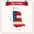 thumbnail image 3 of Lsque 18 Inches American Flag Map Pattern Christmas Stockings Hanging Ornaments,Knitted Xmas Fireplace Hanging Stocking,Holiday Decoration, 3 of 8