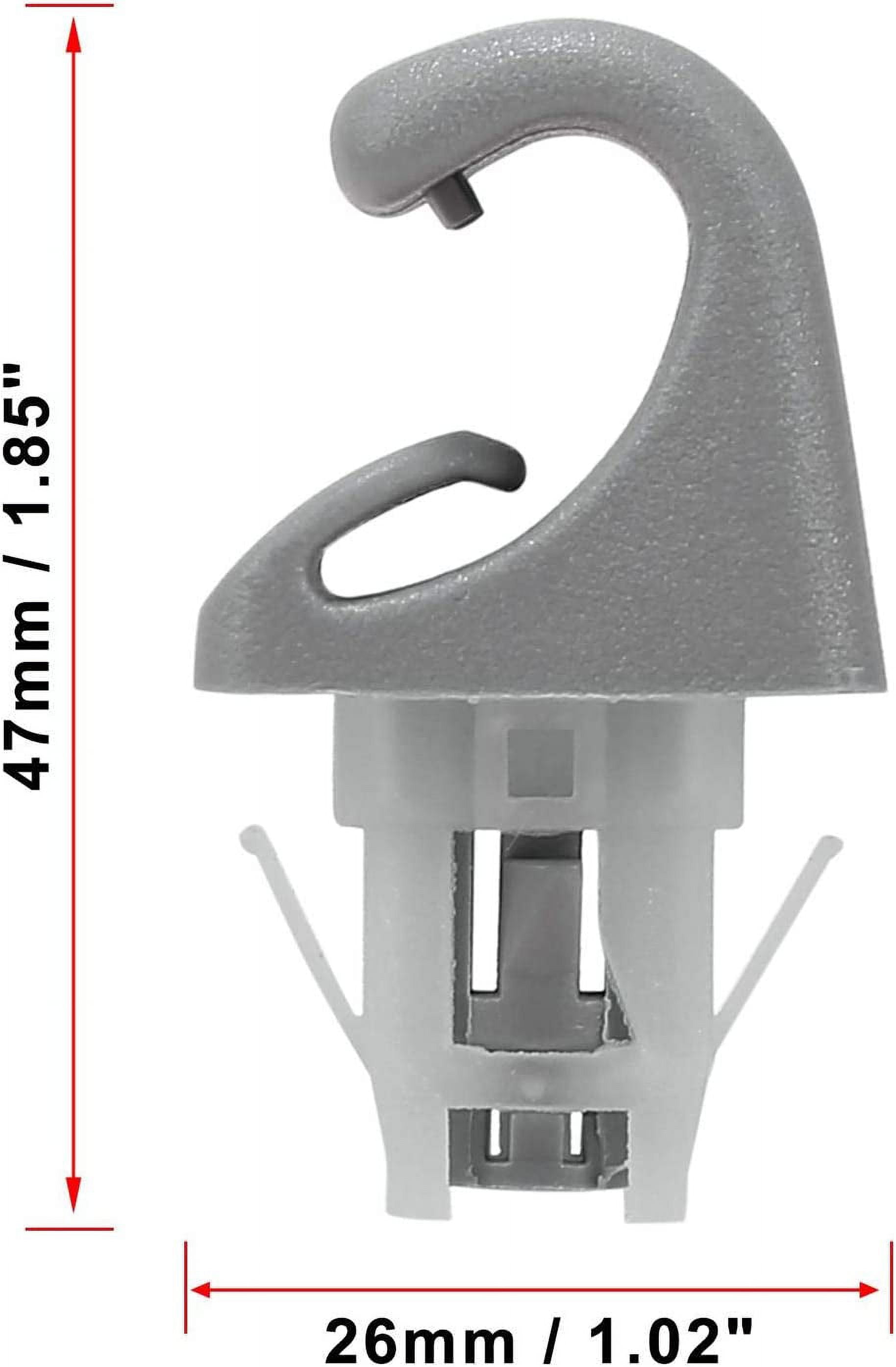 m＊maman Gray Car Plastic Sun Visor Hook Clip Bracket Retainer 74348