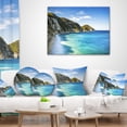 thumbnail image 3 of Designart Portoferraio Sansone White Beach - Seashore Throw Pillow - 16x16, 3 of 4
