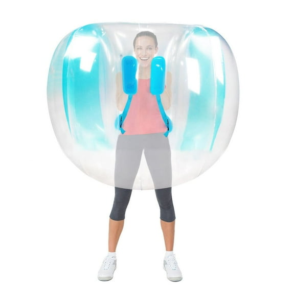 90/120cm Kids Adults Fitness Balls Outdoor Activity Fighting Ball Bumper Balls Zorb Balls Bubbles Body Sports Games BLUE 120X100CM