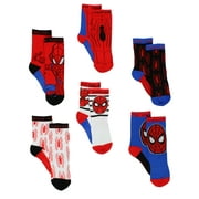 Super Hero Adventures Spider-Man Boys Toddler 6 pack Crew Socks SPN203FYT