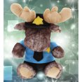 thumbnail image 5 of DolliBu Brownish Sitting Moose Police Officer Plush Toy - Soft Moose Cop Stuffed Animal Dress Up with Cute Cop Uniform & Cap Outfit - 10" Inches, 5 of 6