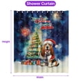 thumbnail image 5 of Merry Christmas and Happy New Year Santa Basset Hound Holiday Xmas Winter 2025 Shower Curtain Bassets Dog Breed Lovers Gifts Idea Waterproof Bathroom Bathtub Curtain - 00024, 5 of 5