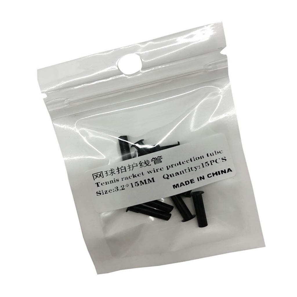 Axioma 3x 15pcs Tennis Racket Grommets, Universal Racquet Eyelets, Black String Tubes