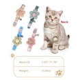 thumbnail image 5 of Breakaway Cat Collar with Flowers,Cute Cat Collar with Bells,Cat Collars for Girl Cats/Boy Cats,Freely Adjustable Size of the Kitten Collar, 5 of 7