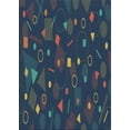 thumbnail image 1 of Ahgly Company Machine Washable Indoor Rectangle Transitional Night Blue Area Rugs, 10' x 13', 1 of 7