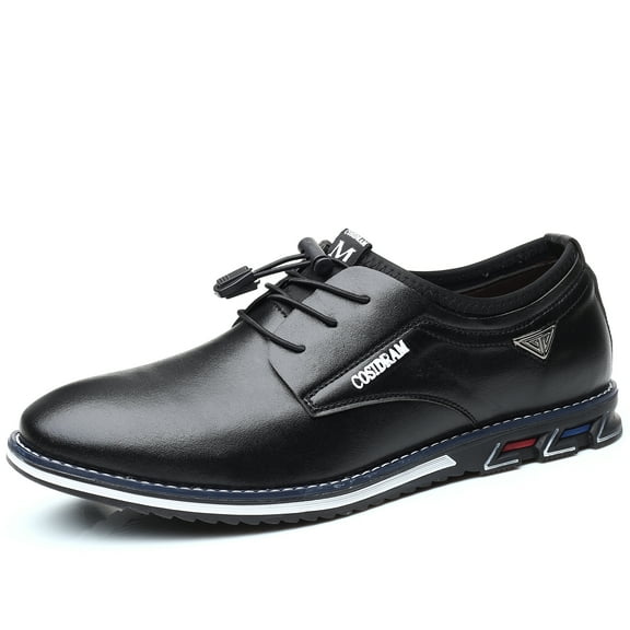 COSIDRAM Mens Casual Leather Shoes Men Loafers Business Slip-on Shoes Comfort Fashion Office Shoes for Male