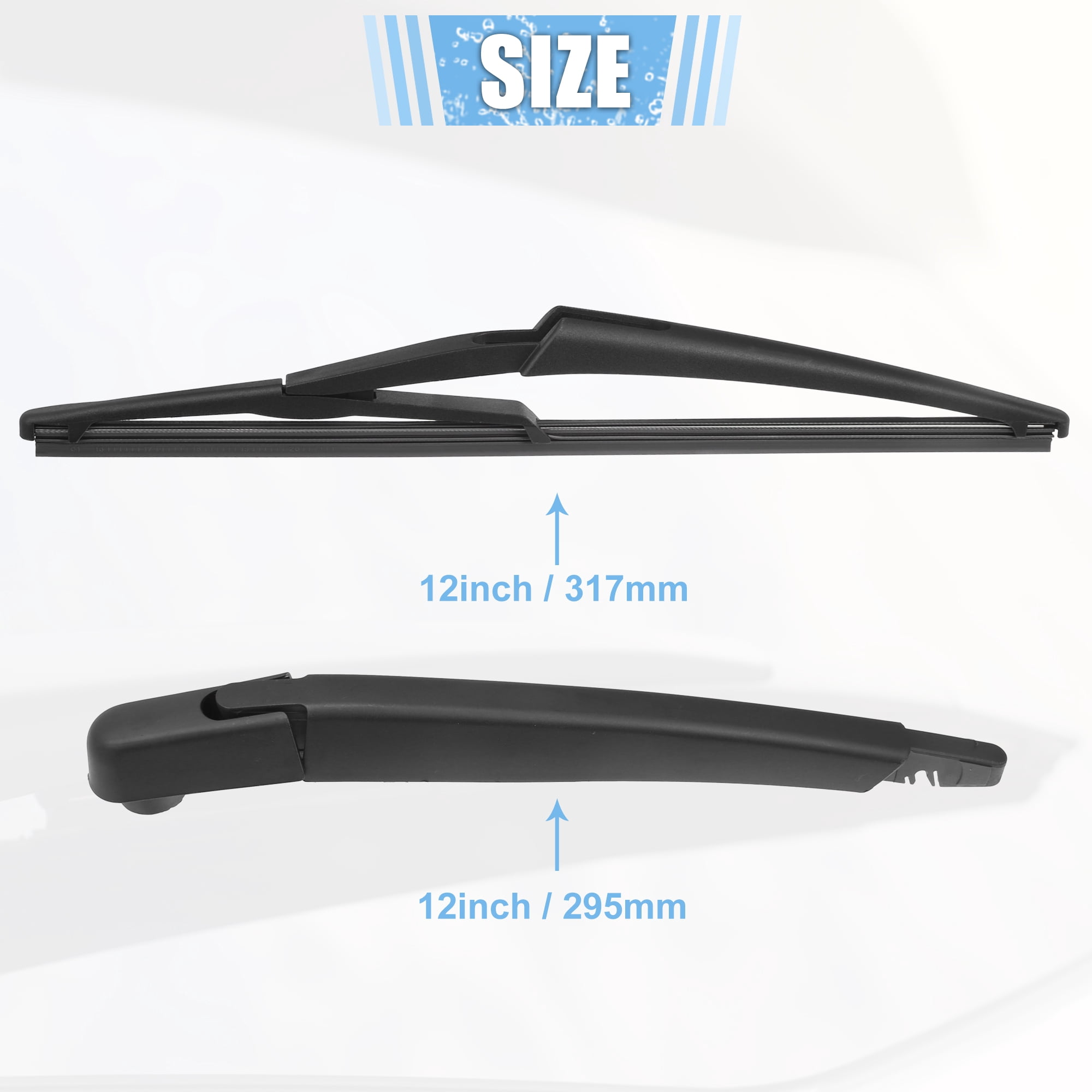 Unique Bargains Rear Wiper Blade Arm Set Replacement for Nissan Pathfinder and Rogue
