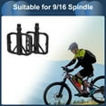 thumbnail image 2 of Pedal de bicicleta Unique Bargains, eje de 9/16" de aleación de aluminio, pedal negro para bicicleta de carretera, montaña, BMX y MTB, 2 of 6