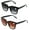 1 Black 1 Leopard, variant on 2 Pairs Women Oversized BIFOCAl Sunglasses Reader - Outdoor Reading 100% UV Gradient +2.75