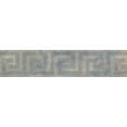 thumbnail image 2 of Fond d'Écran Abstrait Gris Bleu Jaune Bordure Spirale Design, Rouleau 15' x 5,25'', 2 of 3