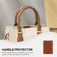 thumbnail image 4 of Shisuyan Suitcase Handle Wrap Brown Pu Leather 2Pack 5.1X3.5X0.08In, 4 of 8