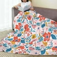 thumbnail image 6 of Fuzoiu Floral Ditsy Print Ultra-Soft Micro Fleece Blanket,All Seasons Flannel Throw, Lightweight Blanket for Bed, Sofa, Couch, Movie Night, Camping, and Travel-80"x60", 6 of 7