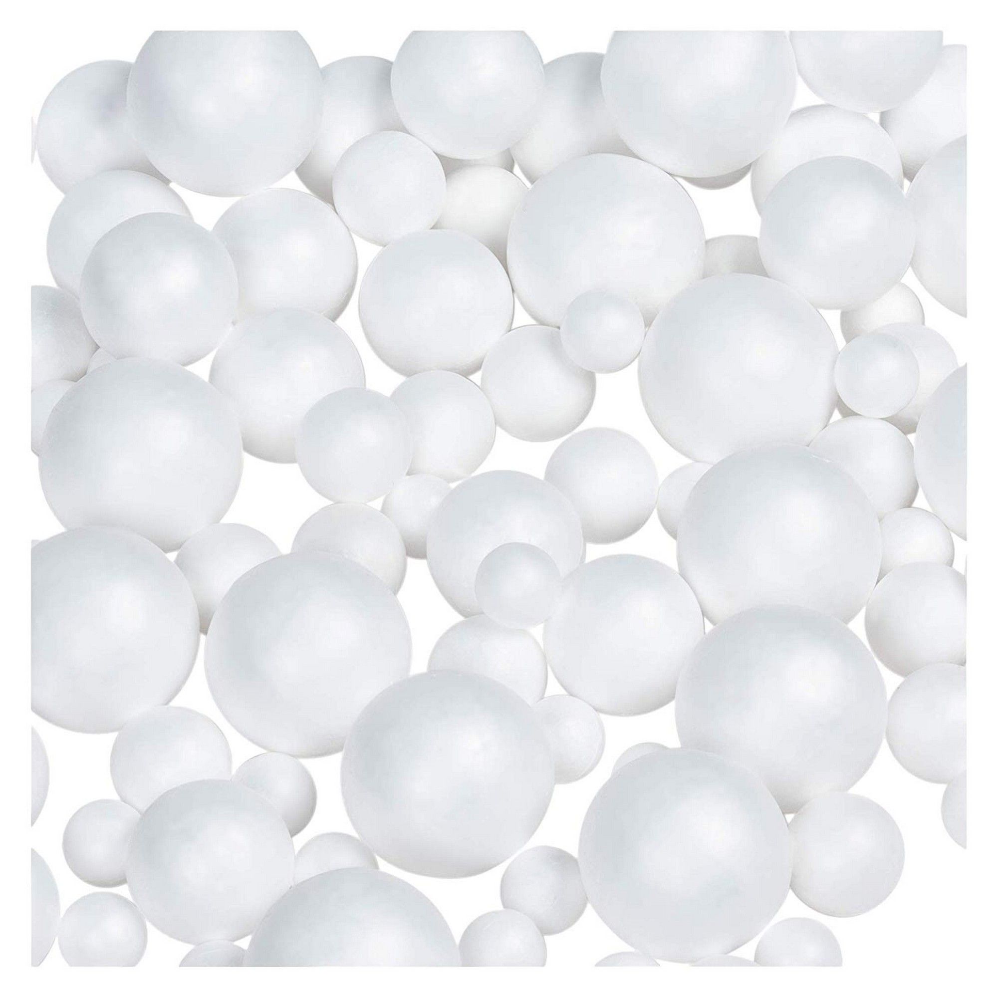 Craft Foam Balls 100Piece White Polystyrene Foam Balls for DIY Craft