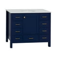 thumbnail image 4 of Horizon 42" Bathroom Vanity with Royal Blue Cabinet and Engineered White Top, 4 of 6