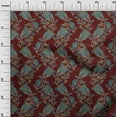 thumbnail image 2 of oneOone Polyester Lycra Fabric Leaves|Floral & Paisley Block Print Sewing Fabric BTY 56 Inch Wide, 2 of 4