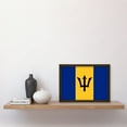 thumbnail image 2 of Barbados National Flag Patriotic Vexillology World Flags Country Region Poster Artwork Framed Wall Art Print A4, 2 of 4