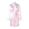 thumbnail image 1 of SUNSIOM Women's Satin Robe Dollar Print Long Sleeve Silky Kimono Bathrobe, 1 of 6