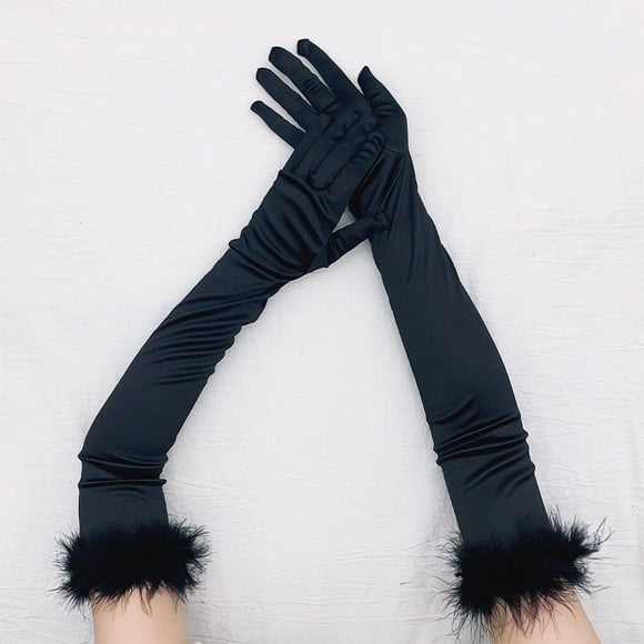Nvzi Guante negro Guante navideño - Guantes adecuados