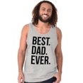 thumbnail image 3 of Best Dad Ever Fathers Day Gift Mens Big & Tall Graphic Tank Top Brisco Brands 2X, 3 of 5
