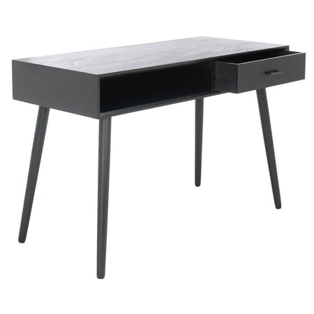 UPC: 0195058010276 | SAFAVIEH Remy Mid-Century 1 Drawer Writing Desk Black