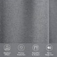 thumbnail image 5 of Mocassi Privacy Window Treatment, Blackout Energy-Saving Panels for Bedroom, Living Room, and Office, (Set of 2) 54" X 63", Silver, 5 of 7