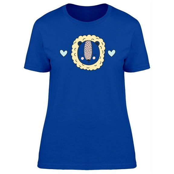 Cute Sleepy Lion T-Shirt Women -Image by Shutterstock, Female Medium