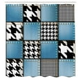 thumbnail image 3 of Ambesonne Zebra Print Shower Curtain, Denim Patchwork, 69"Wx75"L, Multicolor, 3 of 5