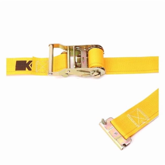 Kinedyne Logistic Ratchet Strap,12ft x 2In,1000lb 641201GRA