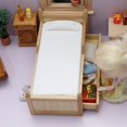 thumbnail image 2 of Mueble de casa de muñecas en miniatura para cama individual de madera con cajones, 2 of 3
