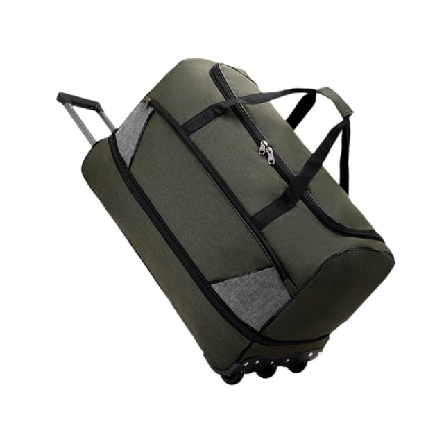 Bolsa de lona de viaje con ruedas Bolsa Weekender para viaje de negocios Accesorios de viaje portátiles ligeros Versátiles impermeables M