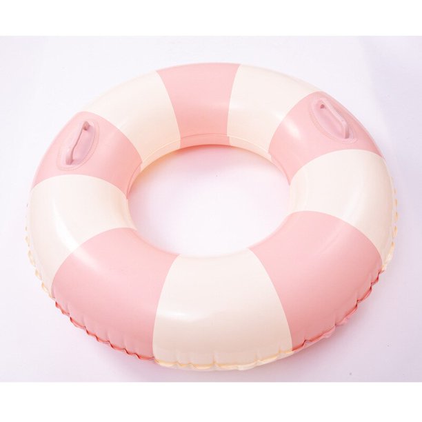 Anillo de natación inflable a rayas para niños, juguete de playa para jugar en la piscina al aire libre, regalo de verano, 2023