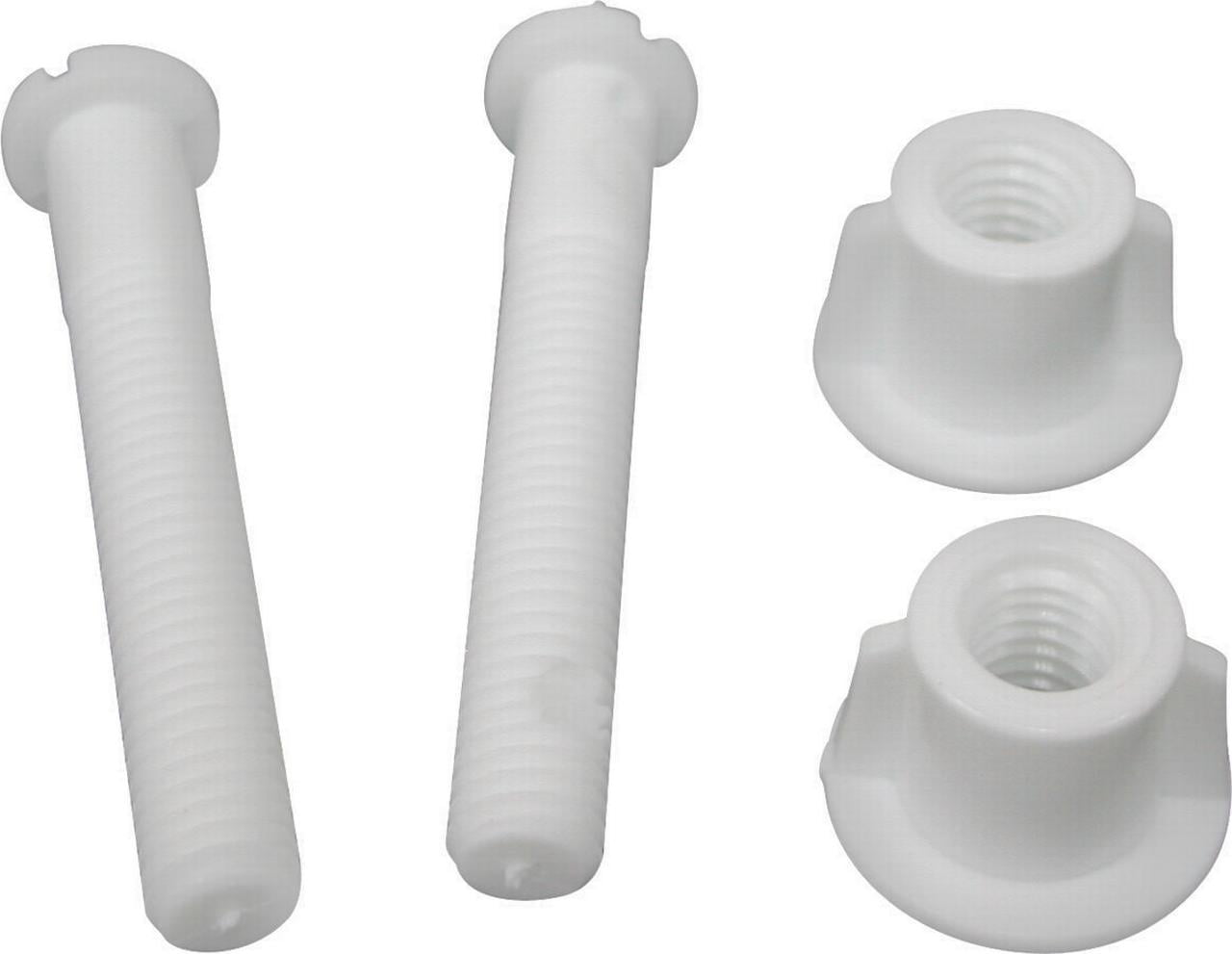 2 Packs of 2 Ace 45438 Toilet Seat Hinge Screw and Nut Set-3/8 in x 2 1/4" 