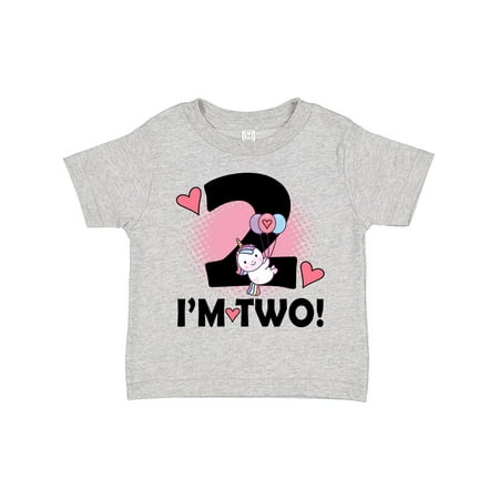 

Inktastic 2nd Birthday 2 Year Old Girl Unicorn Gift Toddler Toddler Girl T-Shirt