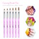 thumbnail image 5 of Juego de pinceles para uñas, pinceles multifuncionales para delinear uñas, kit de pinceles para pintar uñas con lima de uñas para dibujar líneas y detalles de uñas, 5 of 9