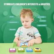 LUCKDEER Talking Flash Cards with 224 Sight Words, Montessori Learning Toys, Learning Educational Gifts for Birthday Christmas