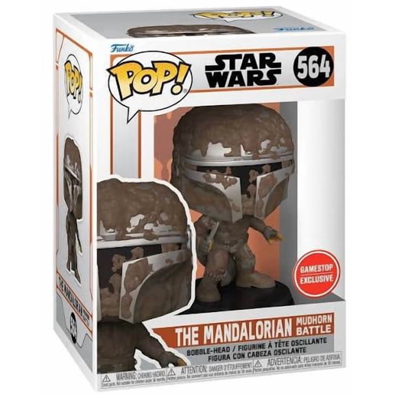The Mandalorian Mudhorn Battle 564 Exclusive Funko Pop With Protector