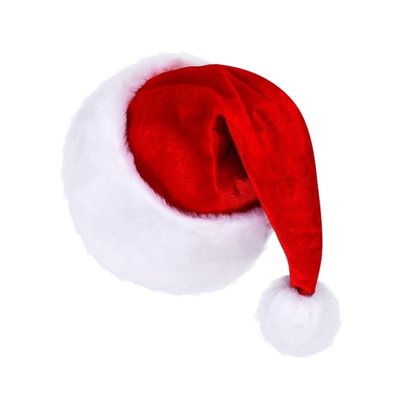 Yokua Adult Santa Hat Thicken Headgear for Holiday Christmas New Year Symbol