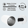 thumbnail image 2 of FROC | Termo The Lake - Acero Inoxidable 450 ml, Base Antiderrapante, Tapa de Silicón Antiderrame Diseño Compacto - Ideal para Bebidas Frías y Calientes, 2 of 4