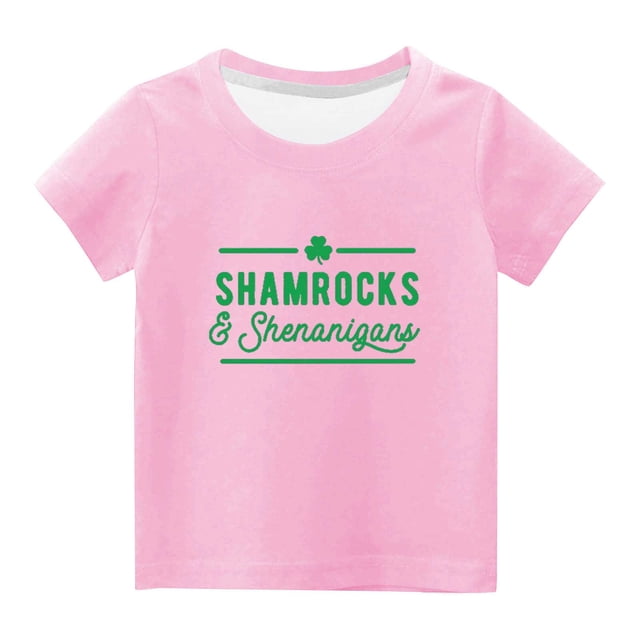 Hauts à Manches Courtes pour Femmes, Hauts Mignons pour Femmes, Enfants Garçons Filles Mignons Col Rond Imprimé Haut à Manches Courtes, Hauts à Manches Courtes pour Femmes, Cadeaux pour Filles Tout-Petits