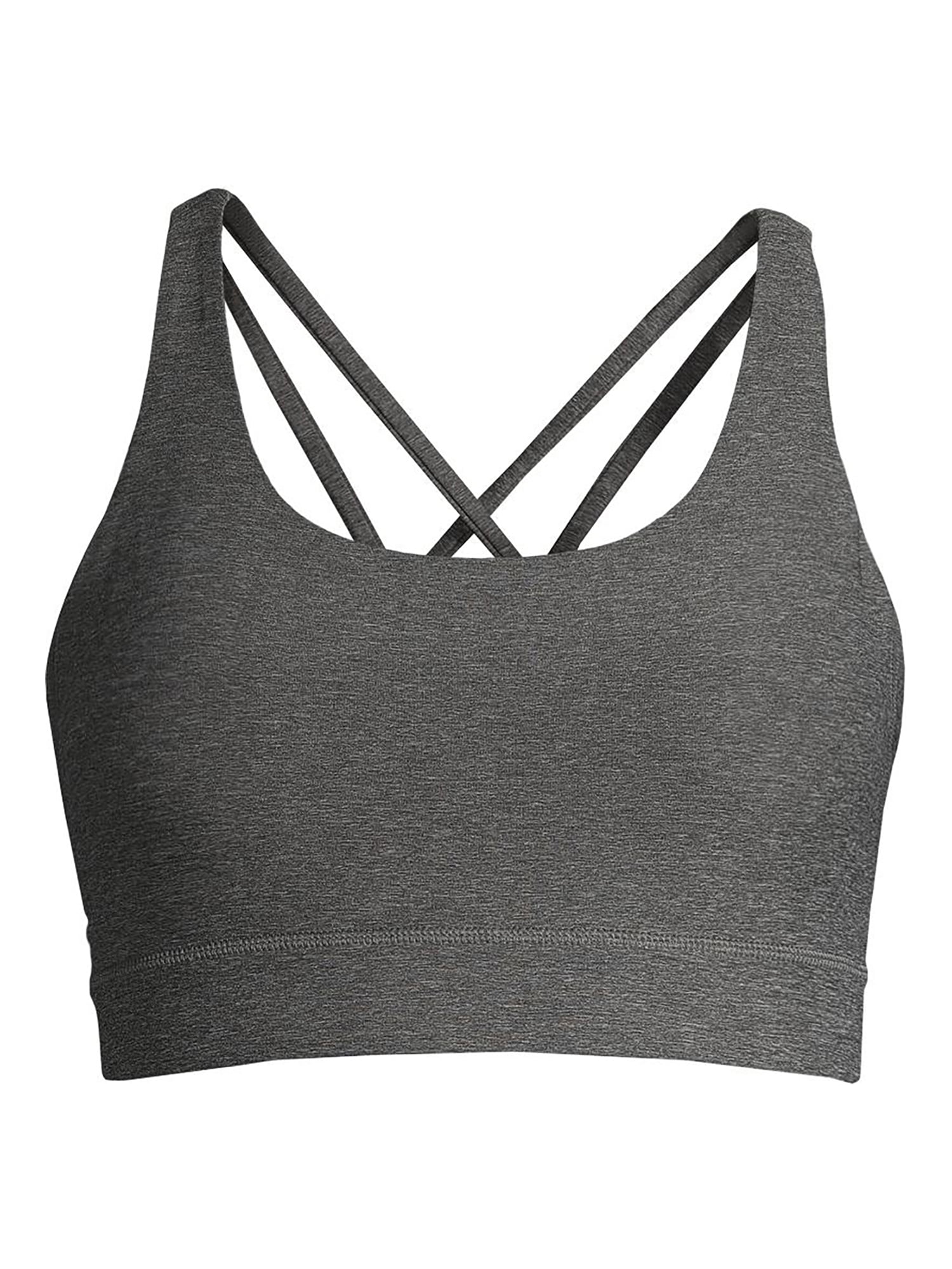 Avia Sports Bra for Women, Strappy Style, Medium Support, S-3XL, 2-Pack
