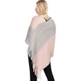thumbnail image 3 of CoCopeaunt Women Tassel Shawl Wraps Knitted Poncho Winter Soft Sweater Cardigan Blanket Cape, 3 of 6