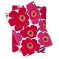 thumbnail image 1 of Marimekko Paire de Taies d'Oreiller Mini Unikko, Standard, Rouge, Standard, 1 of 10