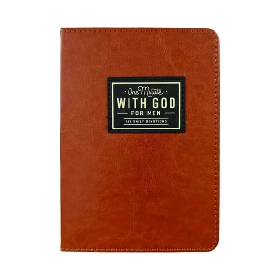 2PC One Minute With God for Men 2026, 365 Days Daily Devotional Books My Daily Devotional Prayer Journal Faux Leather Bible Knowledge Books